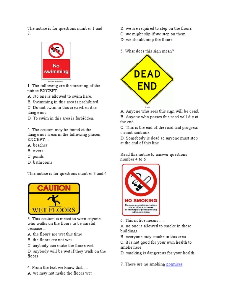 Soal latihan notice Road Transport Transport Free 30