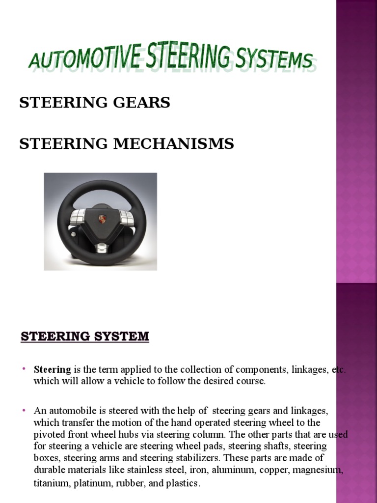 Steering System PDF