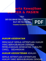 Hak Dan Kewajiban Dokter-Pasien