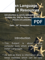 Indian Language Tools & Resources