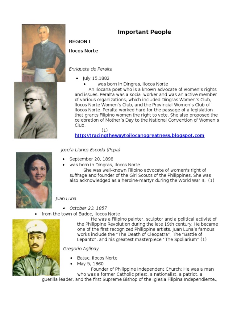 Important People | PDF | Philippines