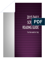 2015 Daily Scripture Reading Guide-Month of July