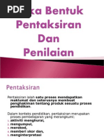 Reka Bentuk Pentaksiran Dan Penilaian