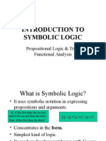 Introduction To Symbolic Logic