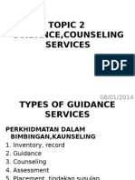 Topic 2 Guidance, Counseling Services