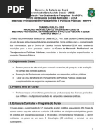 Mestrado Uece Politicas Públicas