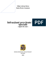 Infractiuni Prevazute in Legi Speciale