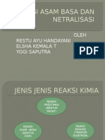 Reaksi Asam Basa Dan Netralisasi