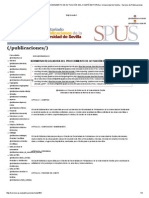 Normativa Reguladora Del Procedimiento de Actuación Del Comité Editorial - Universidad de Sevilla - Servicio de Publicaciones