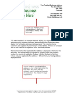 Display Business & Registered Addresses