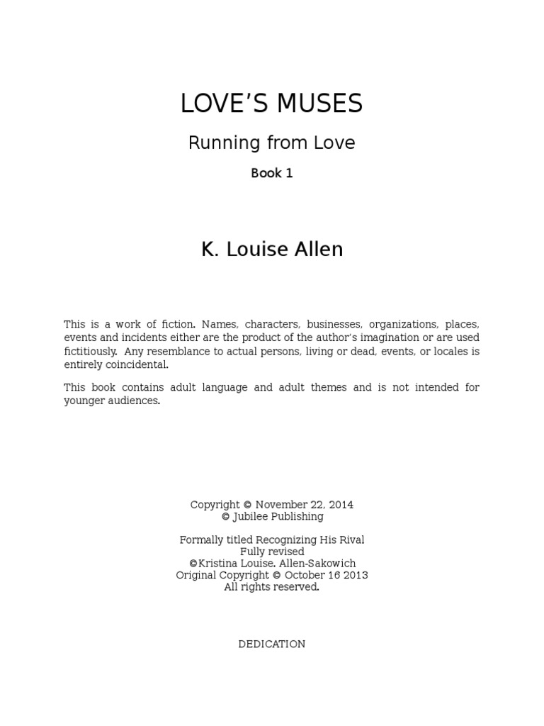 Running From Love Title | PDF