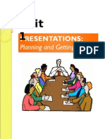 Unit 1 - Presentations (Planning and Getting Started)