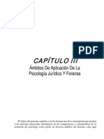 Capítulo Iii: Ámbitos de Aplicación de La Psicología Jurídica Y Forense