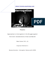 Approaches To Interrogation in The Struggle Against Terrorism PDF