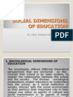 Social Dimensions of Educationpart 1