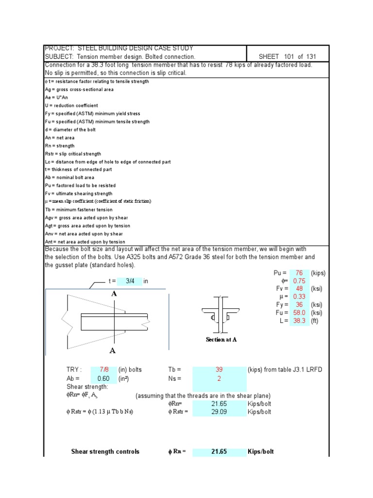 AISC-28 (1).XLS | Screw | Strength Of Materials