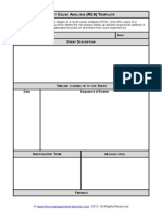 Fme Root Cause Analysis Template