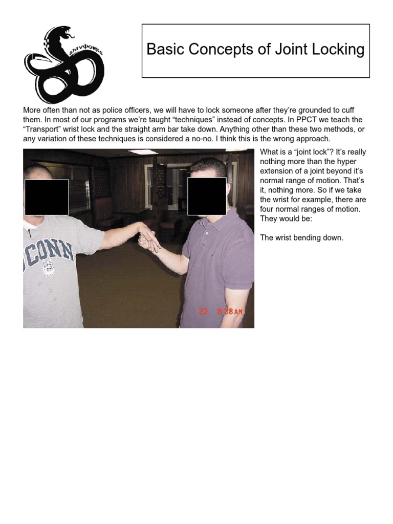 Joint Locking PDF PDF