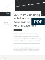 Give Them Something To Talk About: Brian Solis On The Art of Engagement