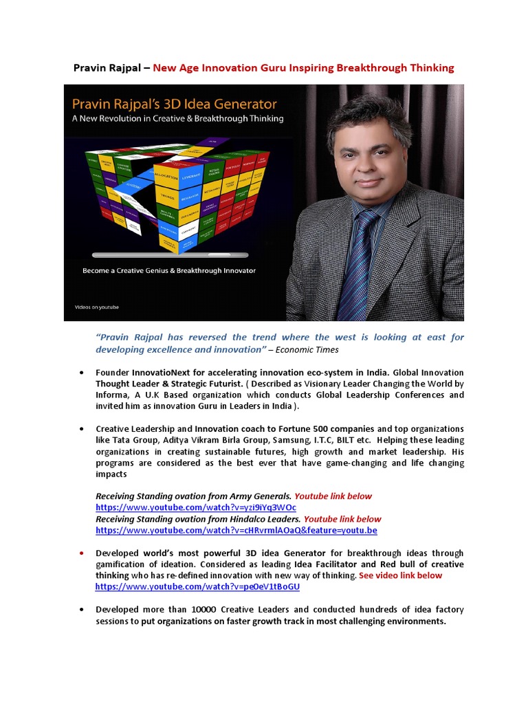 Innovation Leadership for Executives | PDF | Innovation | Leadership