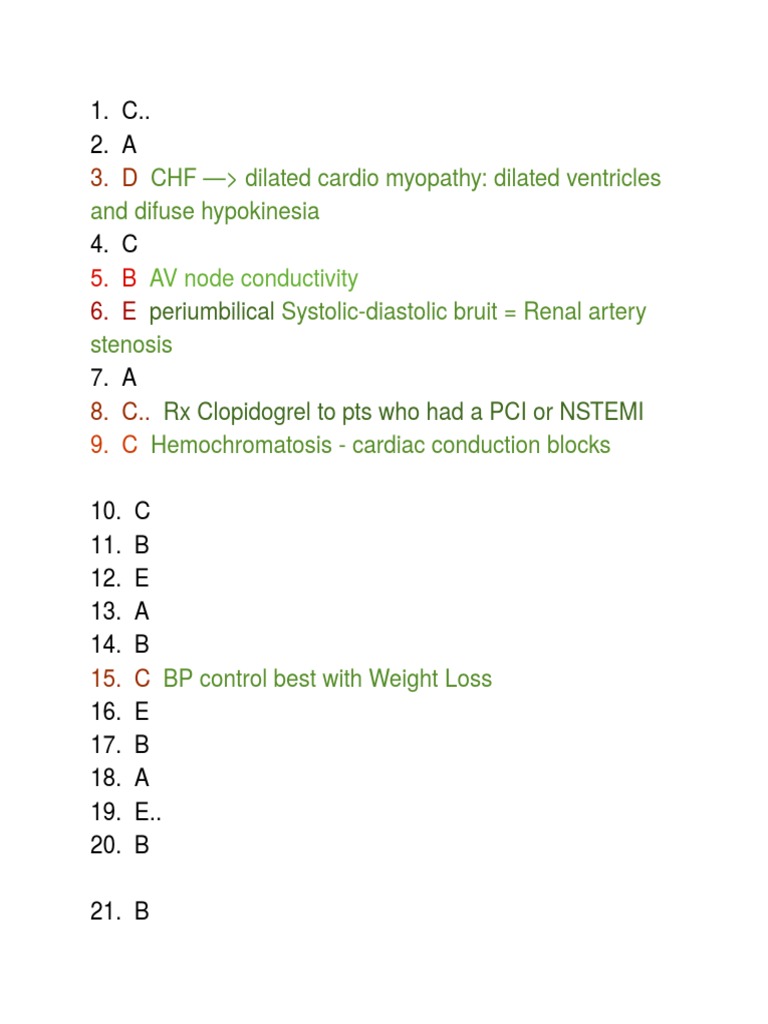 Cardiology Conditions & Treatments Guide | PDF | Art
