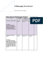 Educational Philosophy Peer Review 2