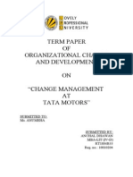 31370502 Term Paper on Change Management at Tata Motors