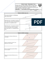 Posicao Entre Rectas e Planos - Criterios PDF