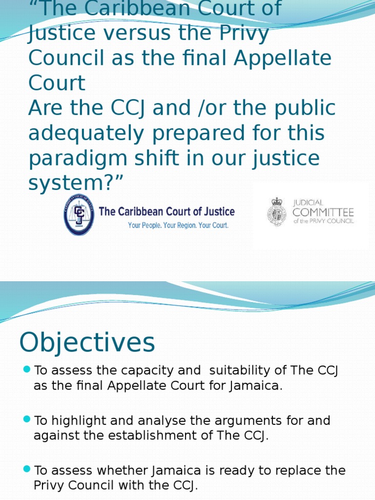 The Caribbean Court of Justice PDF Public Law Justice