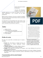 Carta - Wikipedia, La Enciclopedia Libre PDF
