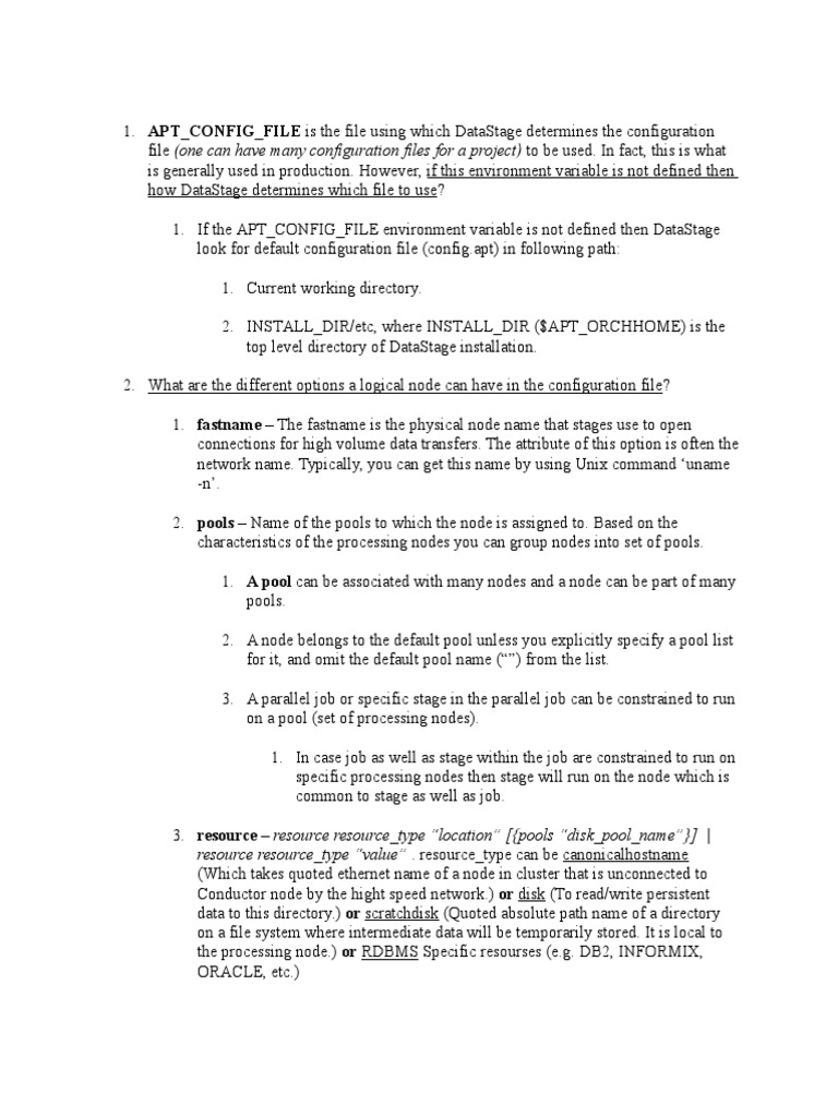 APT Config PDF Parallel Computing Oracle Database