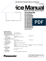 Panasonic TH-37PWD7BX y Otros Modelos (Chassis GP-7D) Manual de Servicio