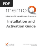 MemoQ InstallingActivating 7 0 en