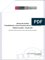 Contabilización y Cierre Financiero Del 1er Trimestre 2014" MODULO CONTABLE-CLIENTE SIAF PDF
