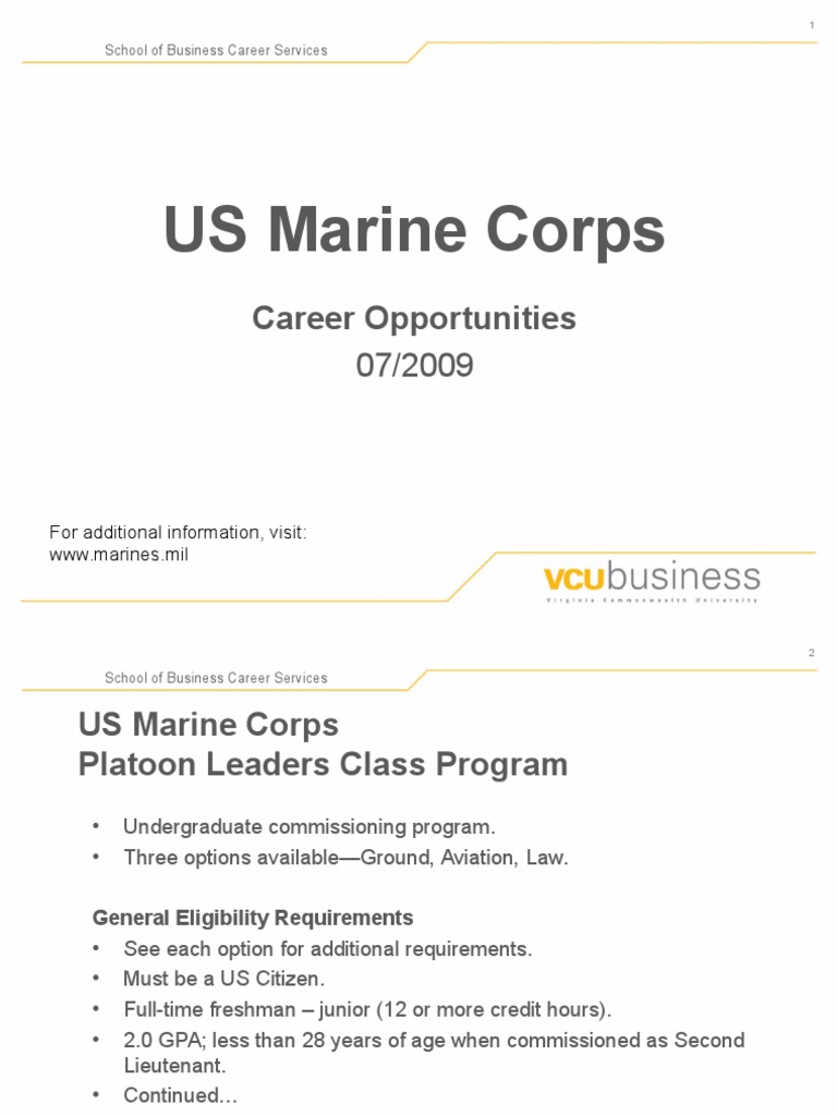 US Marine Corps Career Opportunities United States Naval Aviator