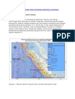 Peta Bahaya Gempa Bumi Zona Patahan Sumatera