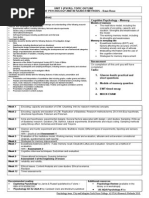 Memory and Research Methods Unit Outline DR