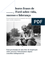 As Melhores Frases de Henry Ford Sobre Vida PDF