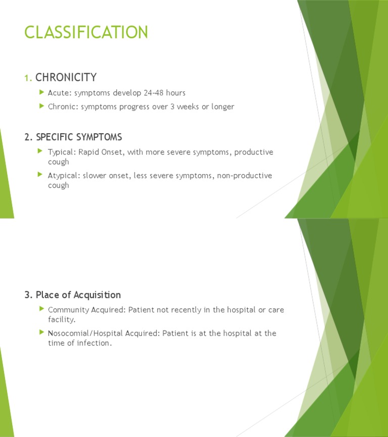 Understanding Infection Classifications | PDF | Self-Improvement ...