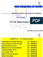 Trabalho Six Sigma (PDCA) .PPT - 0