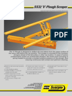 SS32 V'-Plough Scraper: Scorpio Reserve The Right To Change Dimensions and Specifications Without Prior Notice