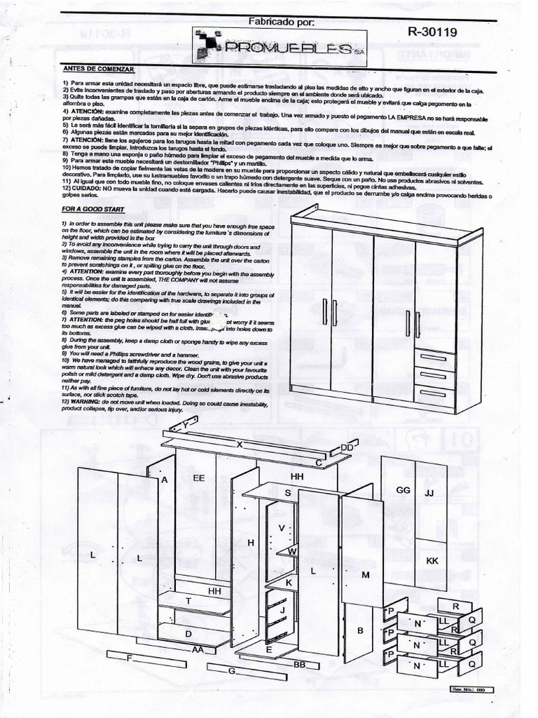 Manual De Armado Del Ropero Pdf