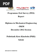 Report Exit Survey DIS 2012 DKM