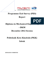 Report Exit Survey DIS 2012 DKM