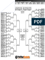 Fillable March Madness