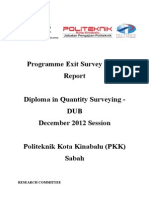 Report Exit Survey DIS 2012 DUB
