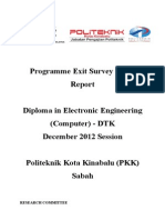 Report Exit Survey DIS 2012 Dtk