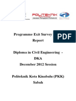 Report Exit Survey DIS 2012 DKA