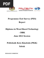 Programme Exit Survey (PES) JUNE 2013 Session (DBK) V1