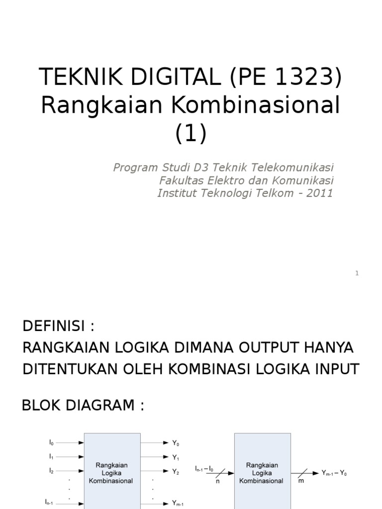 Rangkaian Kombinasional